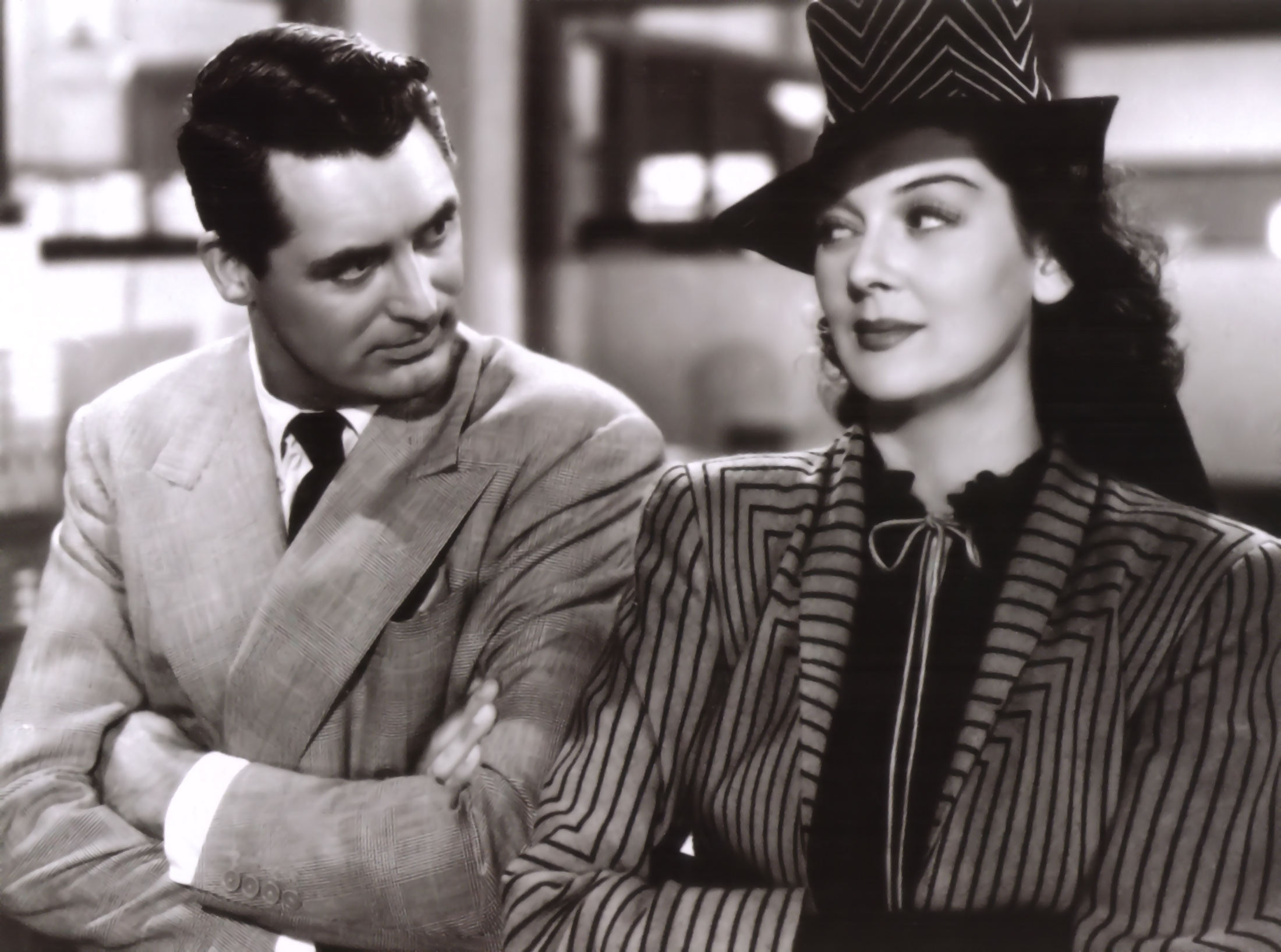 Cary Grant and Rosalind Russell in 'His Girl Friday'