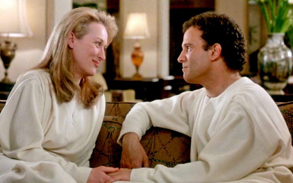 Meryl Streep and Albert Brooks in 'Defending Your Life'